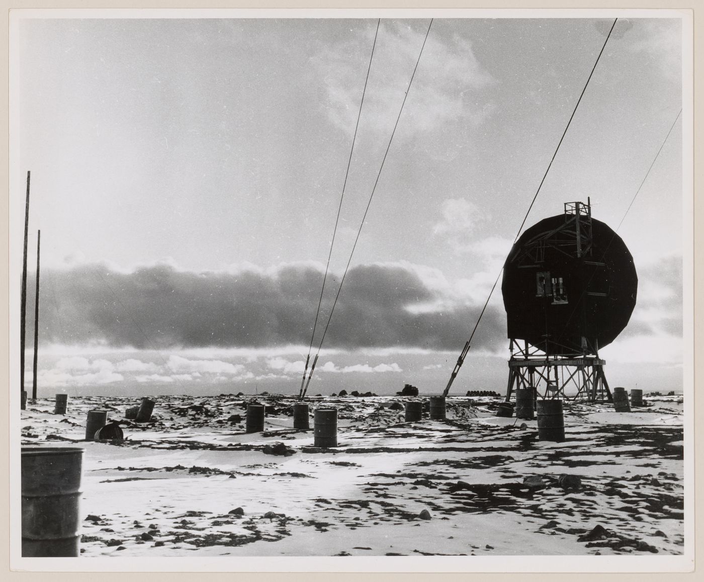 View of DEW Line radar station BAR-3, Tuktoyaktuk, Northwest Territories, Canada