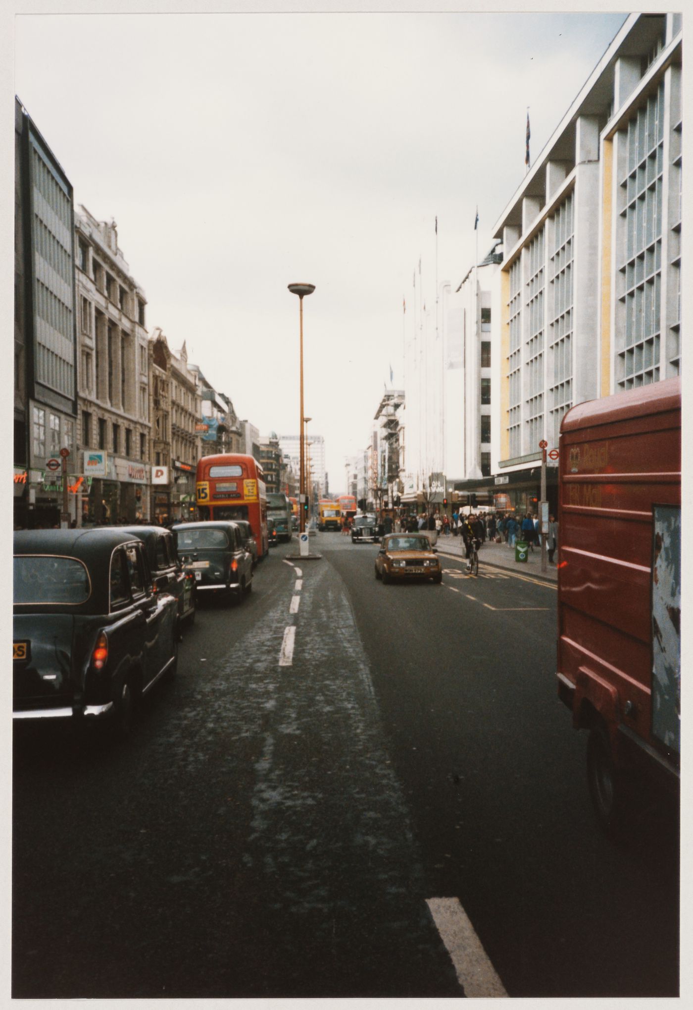 Oxmast: view of site (Oxford Street, London, England)