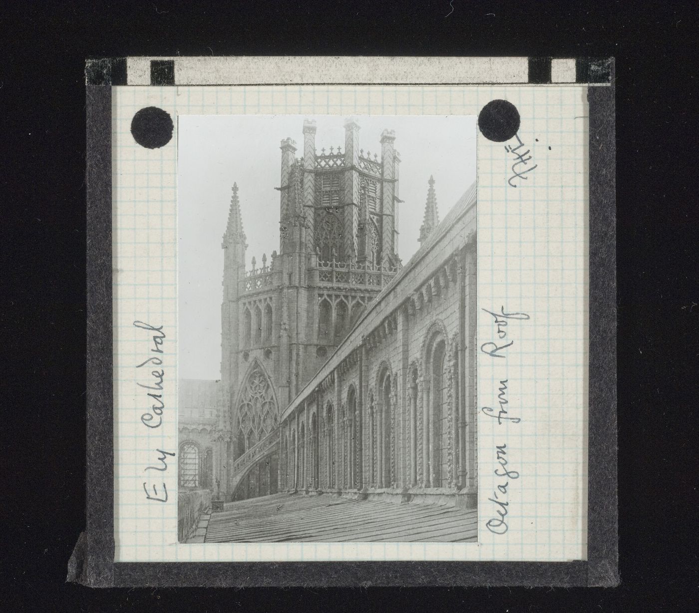 View of the Octagon from the roof of Ely Cathedral, Ely, Cambridgeshire, England