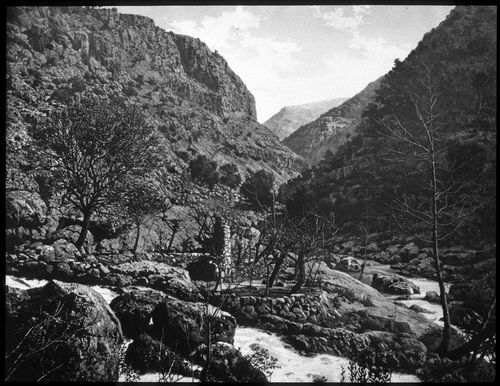 View of an archeological site near the Dead Sea, Israel