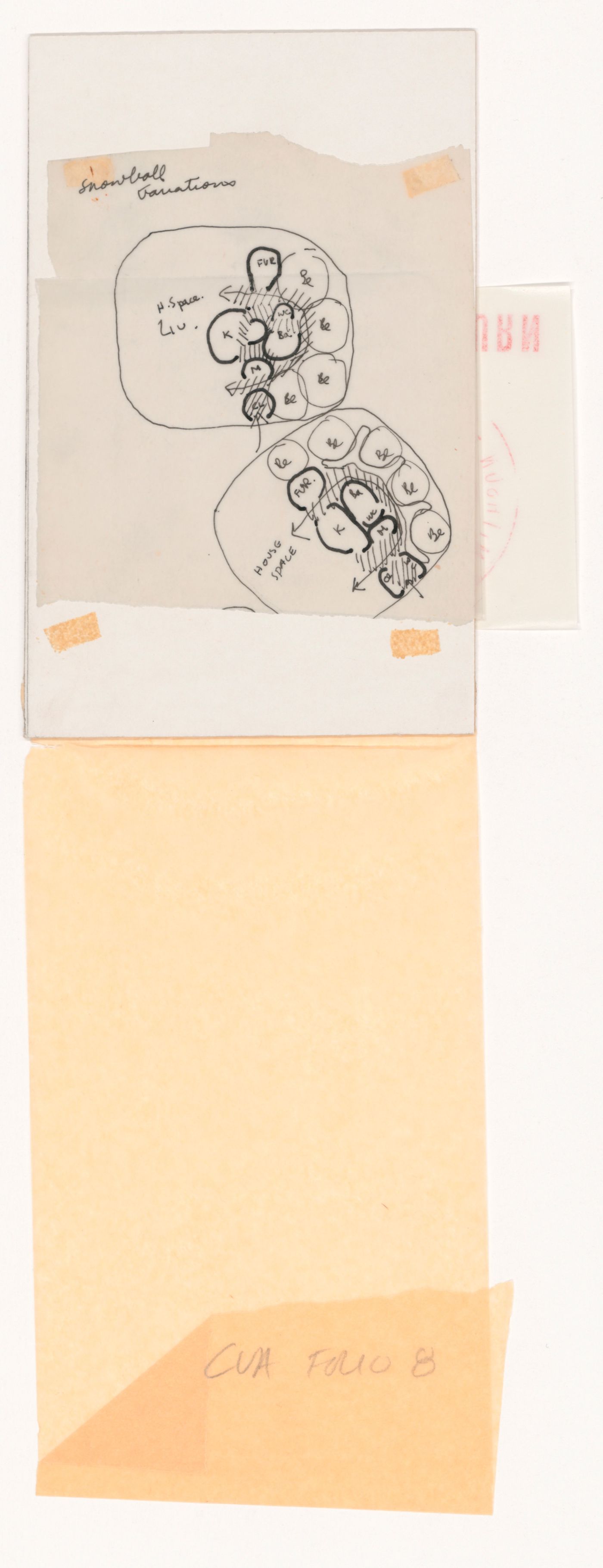 Sketch plans for two Snowball Appliance Houses