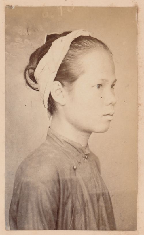 Portrait of a woman, probably in Cochin China (now in Vietnam)