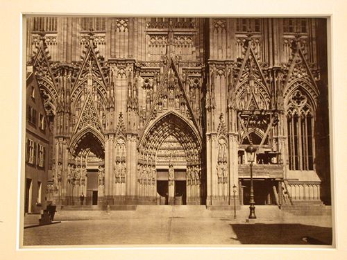 Detail, portals of west façade, Cologne Cathedral, Cologne, Germany