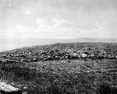 View of an archeological site near the Dead Sea, Israel