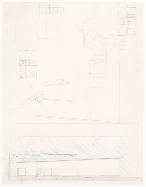 Sketches for Senior's club, Block 121, Berlin