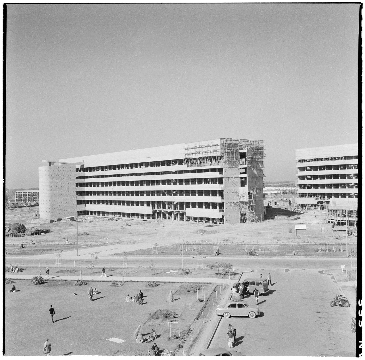 Research Blocks of the Postgraduate Institute of Medical Education and Research (PGIMER) under construction, Sector 12, Chandigarh, India