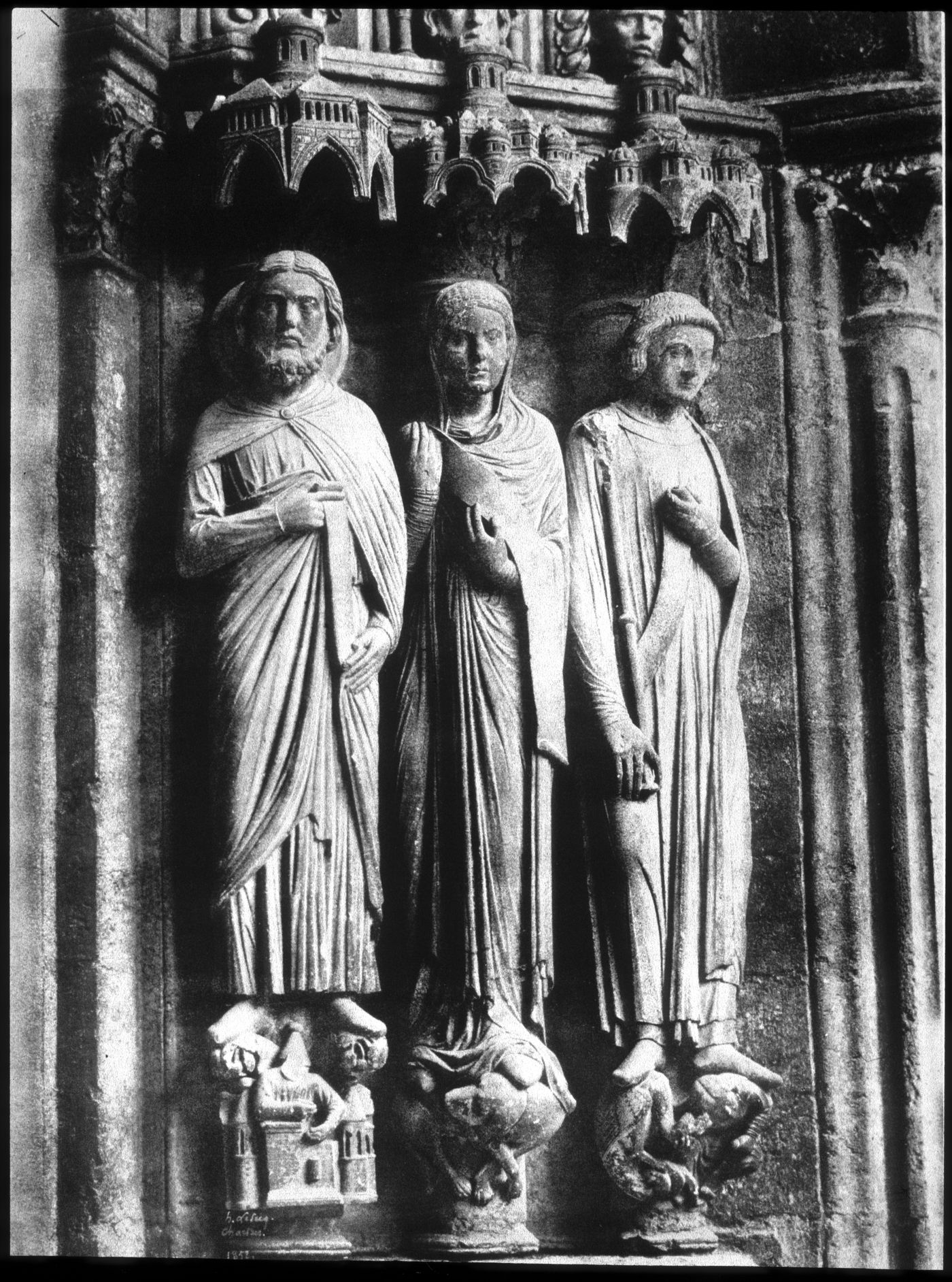 Plate from portfolio ''Details of Chartres Cathedral''
