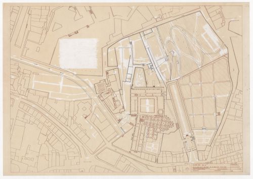 Plan for Parque de Santo Domingo de Bonaval, Santiago de Compostela, Spain