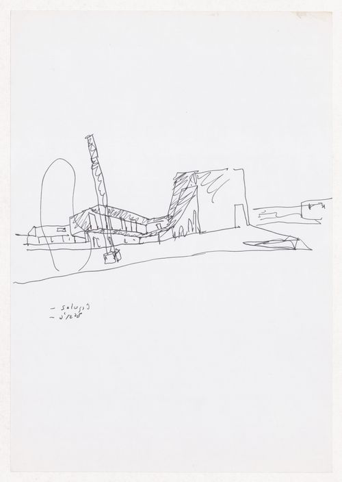 Sketch axonometric view for Escola Pré-primária e Primária, Alcoi, Spain