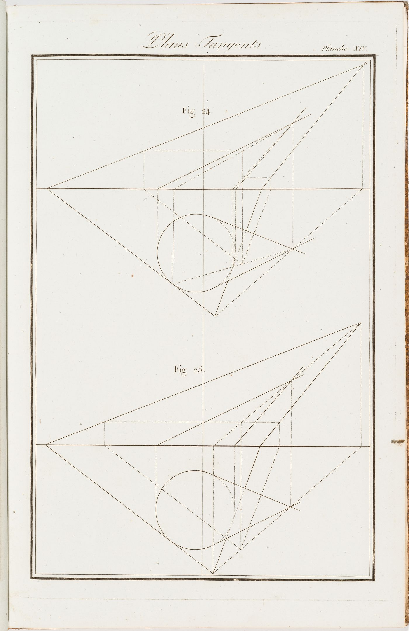 "Plans Tangents": two geometry exercises