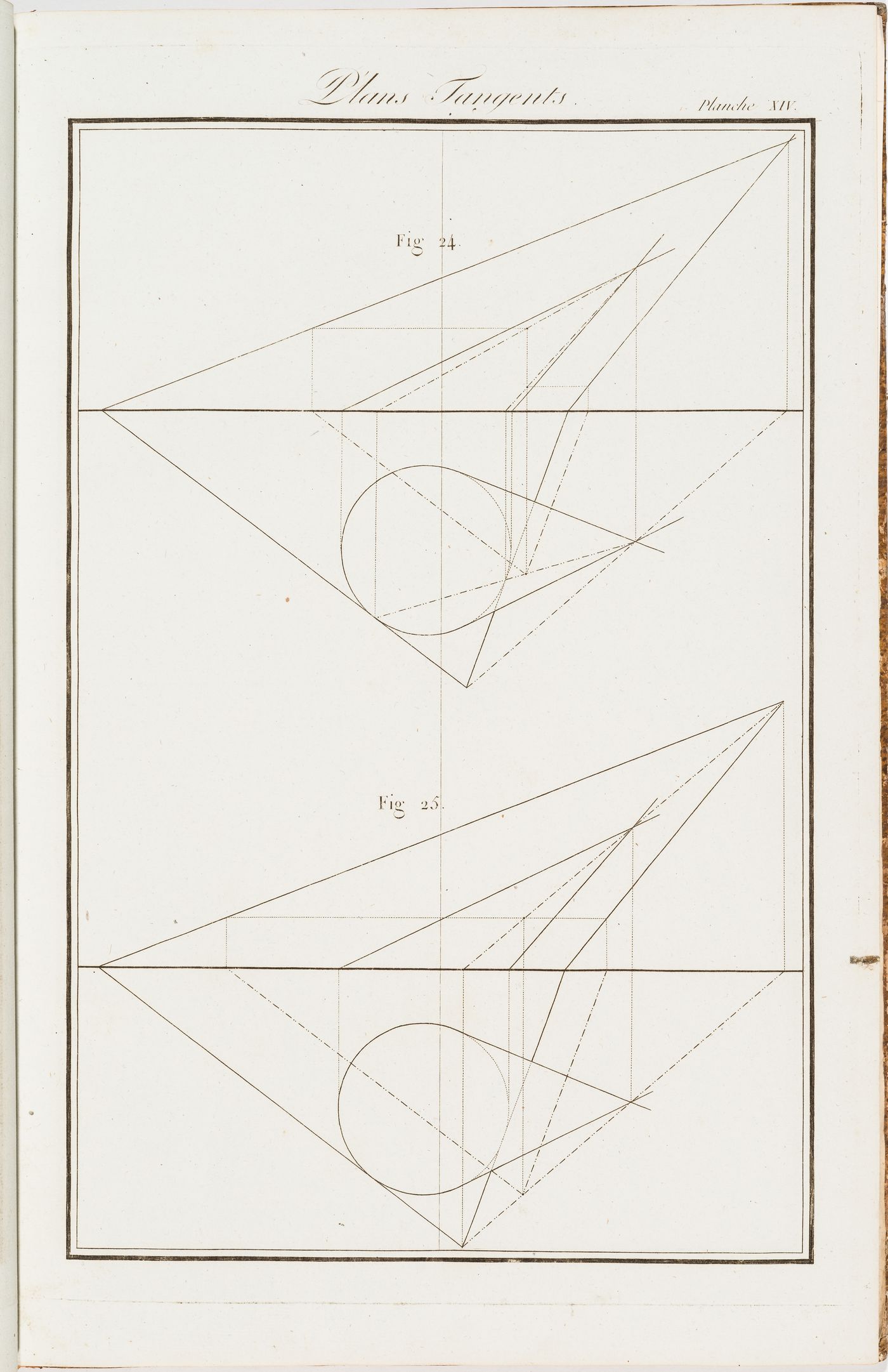 "Plans Tangents": two geometry exercises