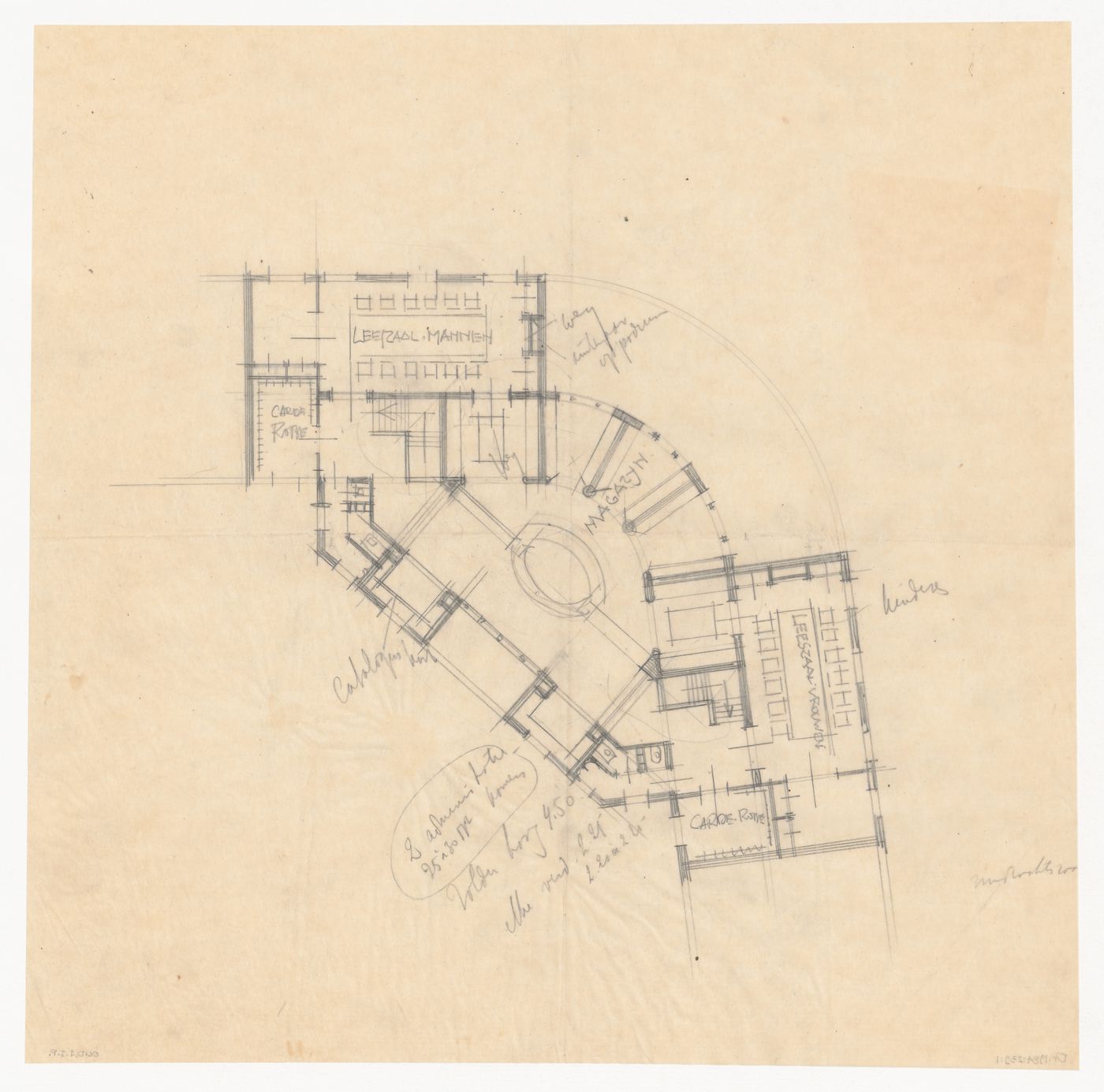 Plan for a city hall for the reconstruction of the Hofplein (city centre), Rotterdam, Netherlands