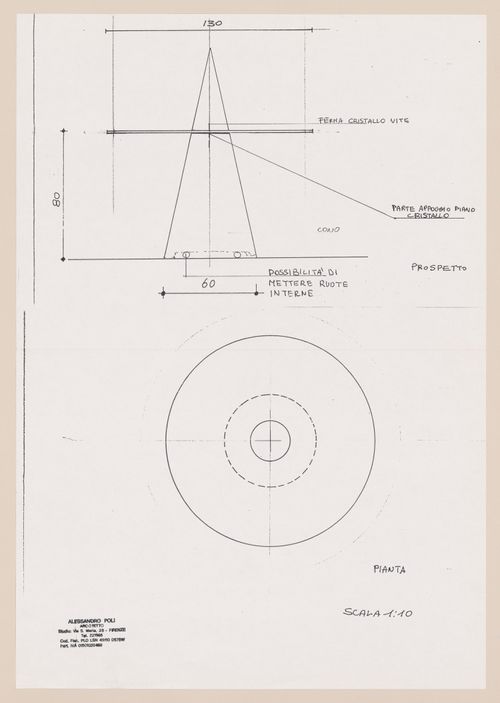 Diagrams for Cone table project