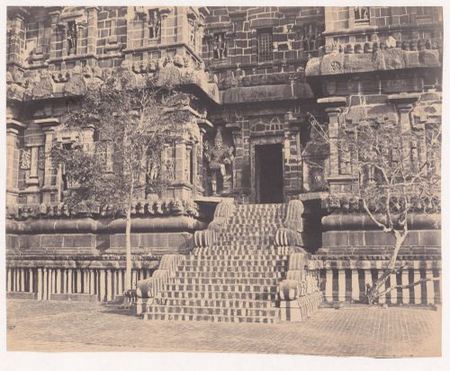 Tanjore. Great pagoda, side entrance to the interior of the bimanum.