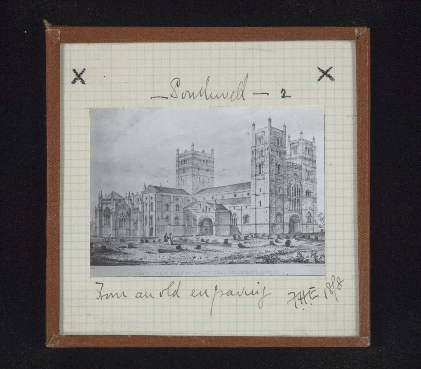 Northwest view of the exterior of Southwell Minster, Southwell, Nottinghamshire, England