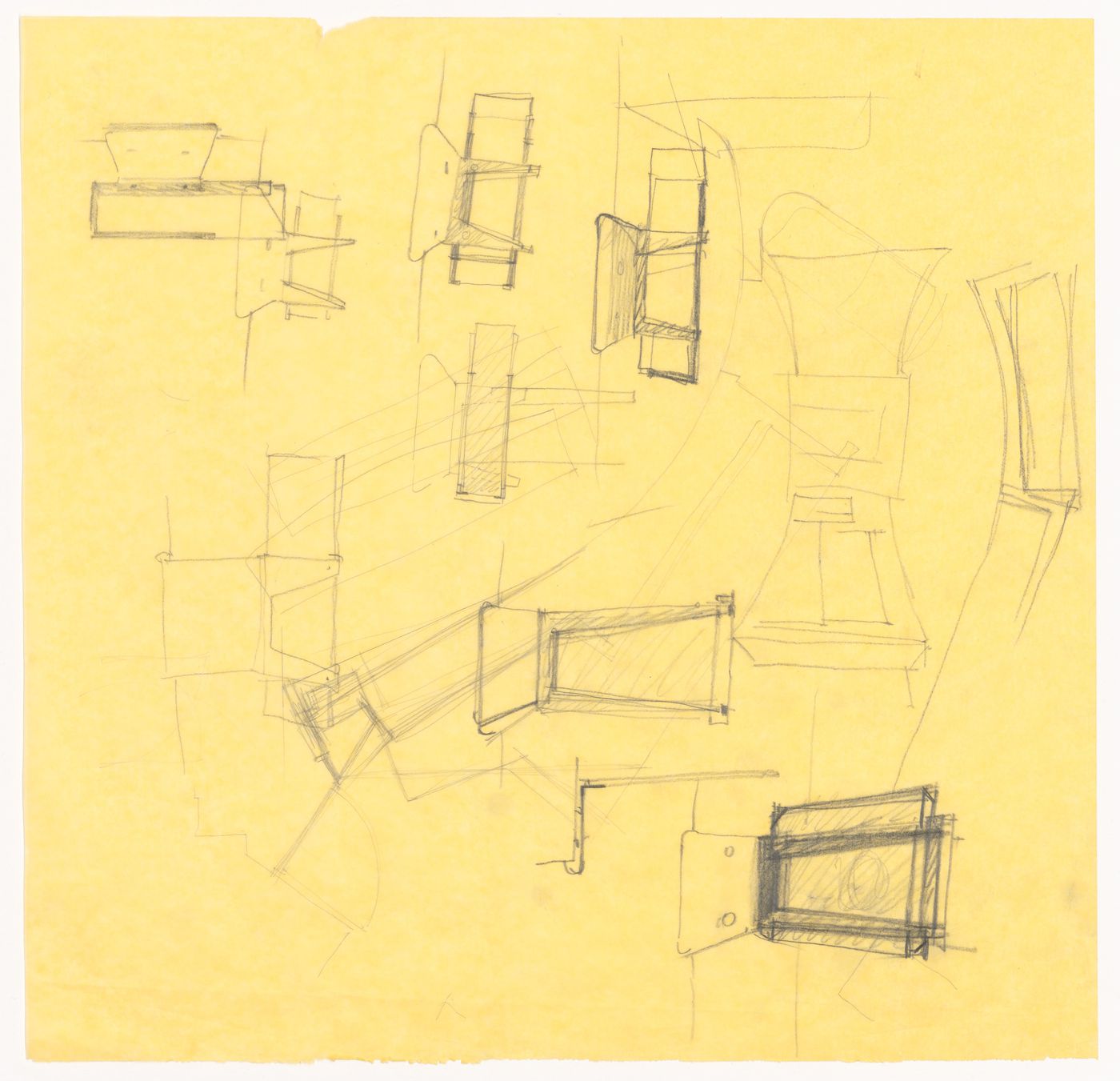 Sketches for Casa Riva, Ghiffa, Italy