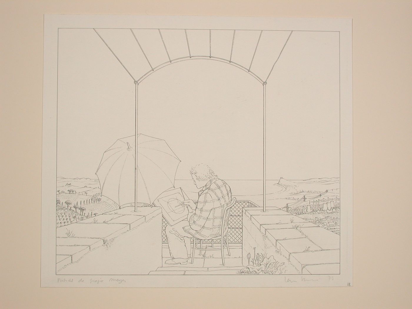 House for Giorgio Mayer inBagnano-Portrait of G.Mayer LK18