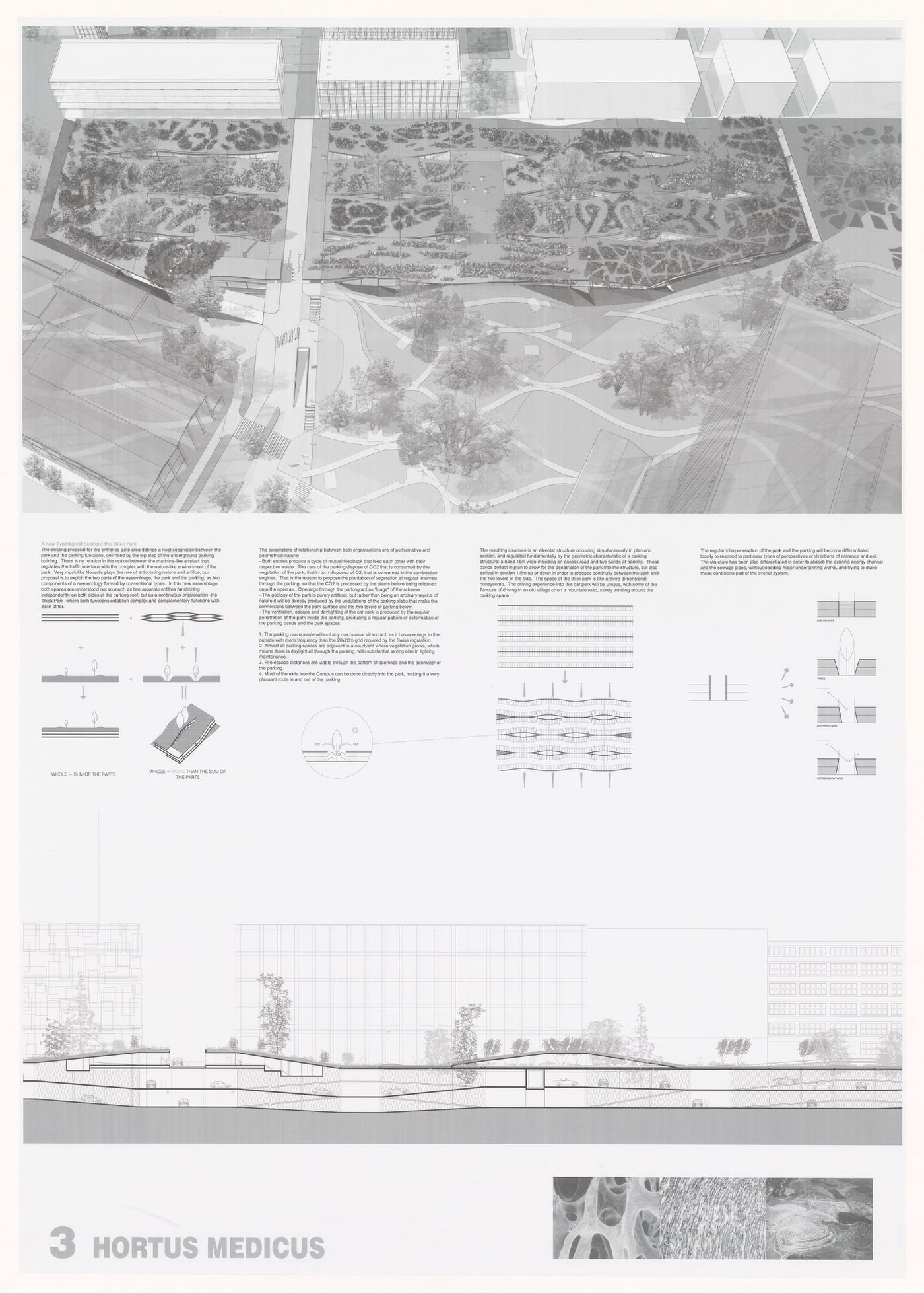 Presentation panel for Novartis Underground Car Park and Gate, Basel, Switzerland