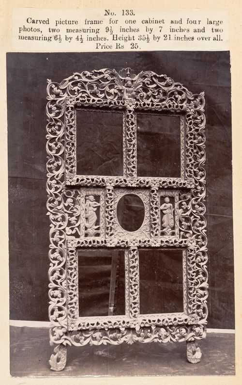 View of a frame, F. Beato Limited, C Road, Mandalay, Burma (now Myanmar)