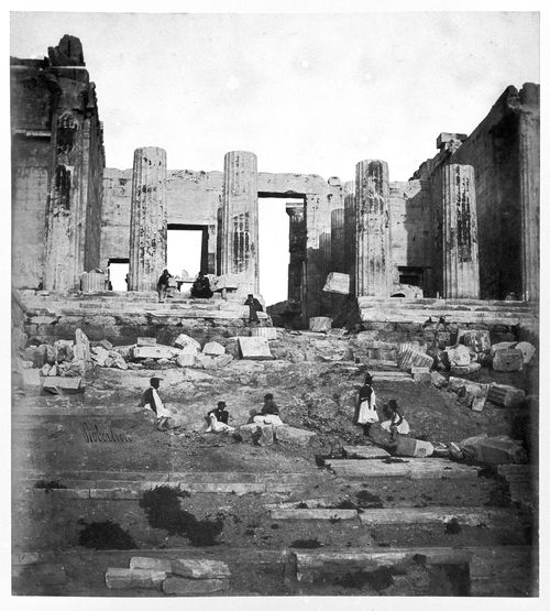 View of a temple, Athens, Greece