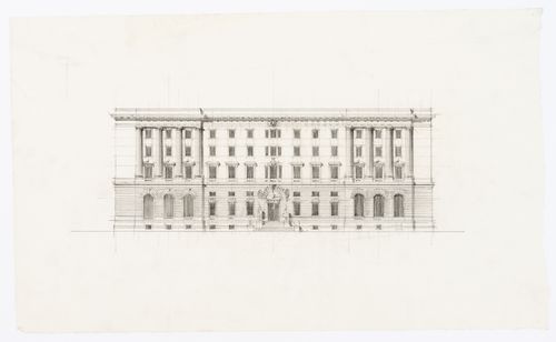 Élévation,  Annexe au Palais de Justice de Montréal, Montréal, Canada