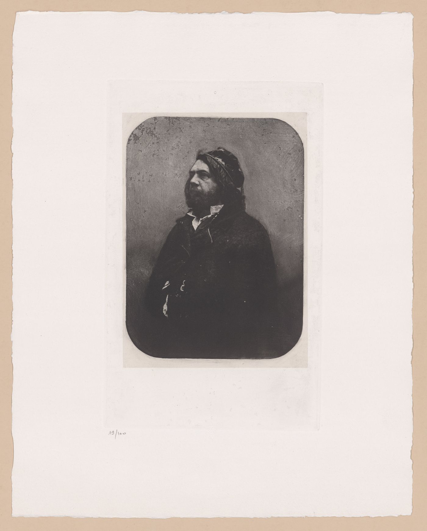 Portrait du Theophile Gautier, d'apres Nadar.