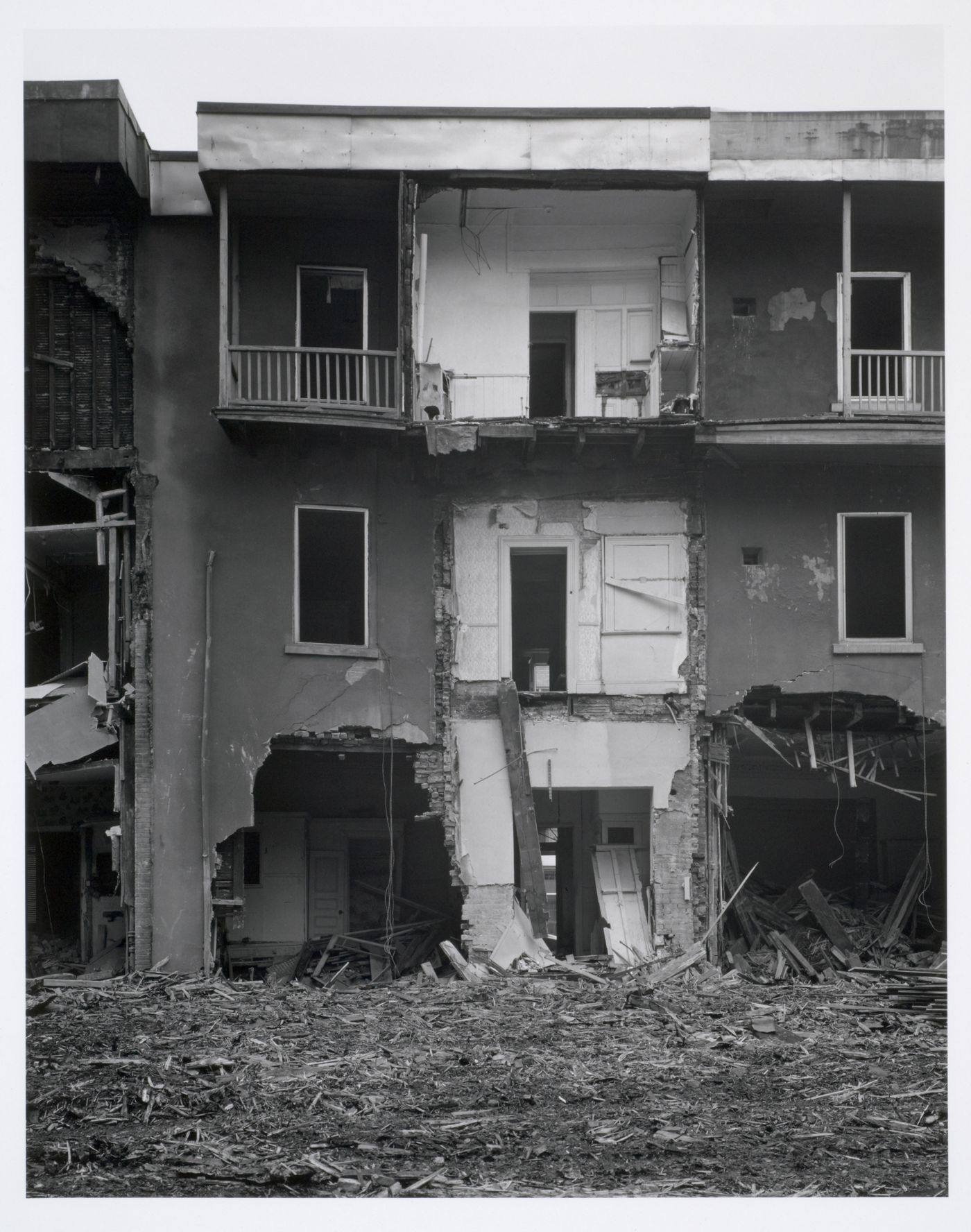 Milton Park Project: Demolition, 3400s Park Avenue (rear), Montréal, Québec