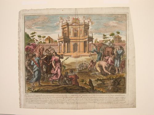 Etching of the design for the "seconda macchina" of 1748