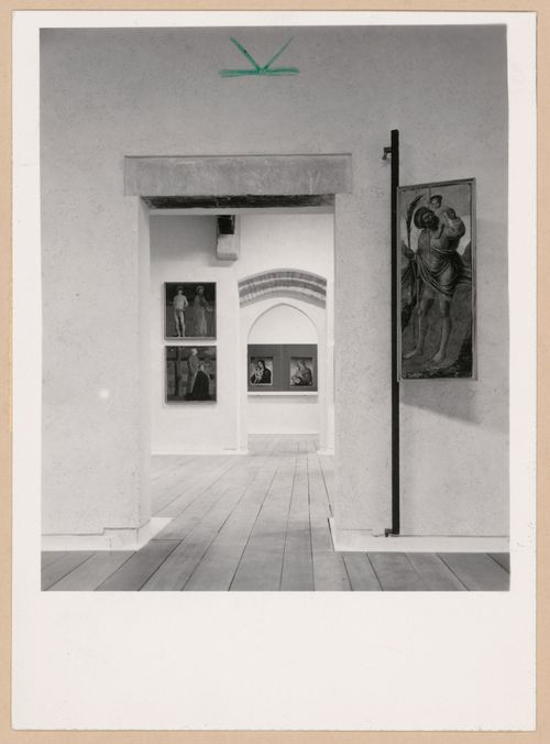 View of doorways, galleries and paintings, Museo di Castelvecchio, Verona, Italy
