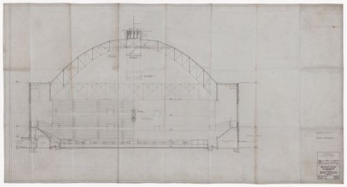 Cross section for Maple Leaf Gardens, Toronto