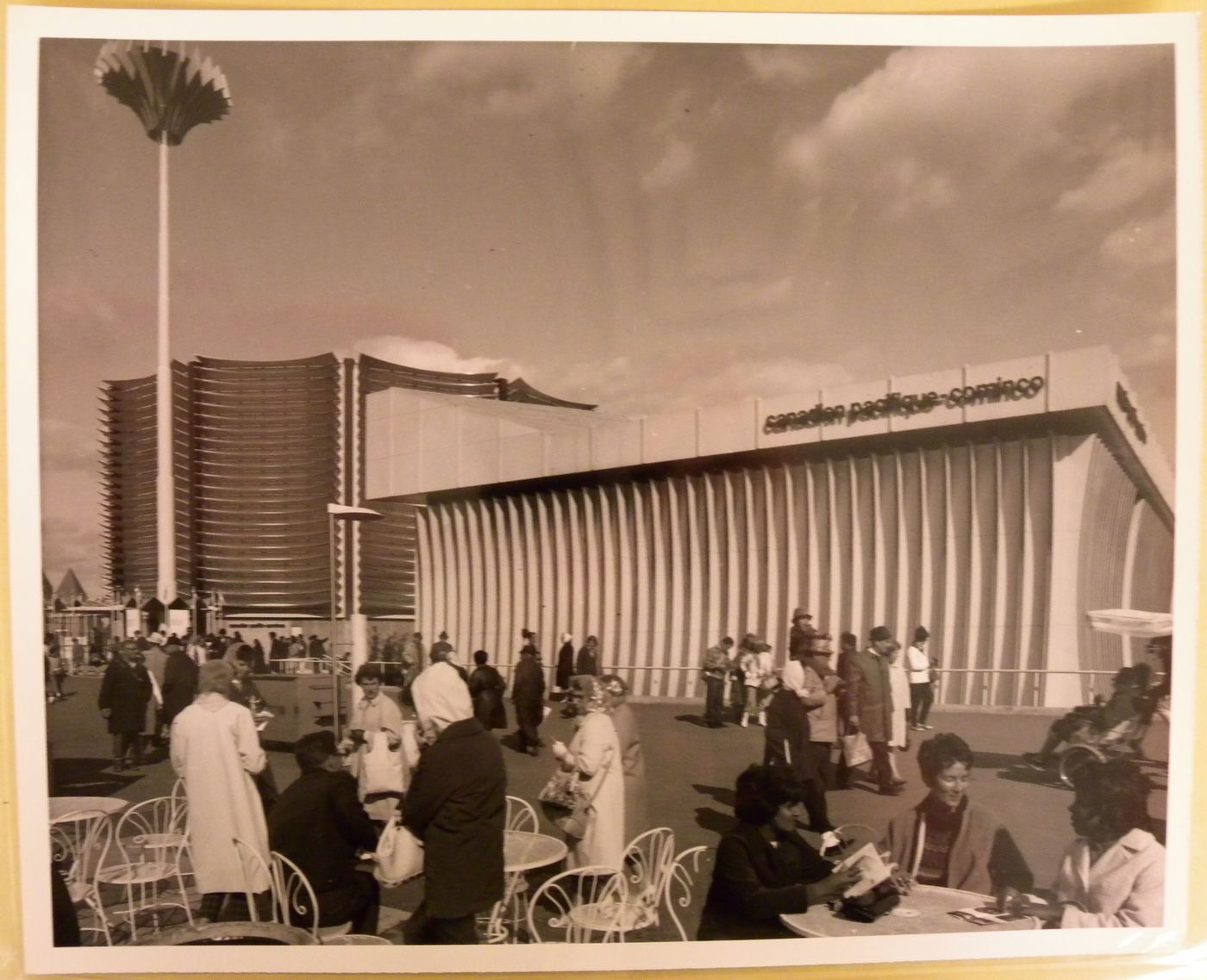 View of the Canadian Pacific-Cominco Pavilion, Expo 67, Montréal, Québec