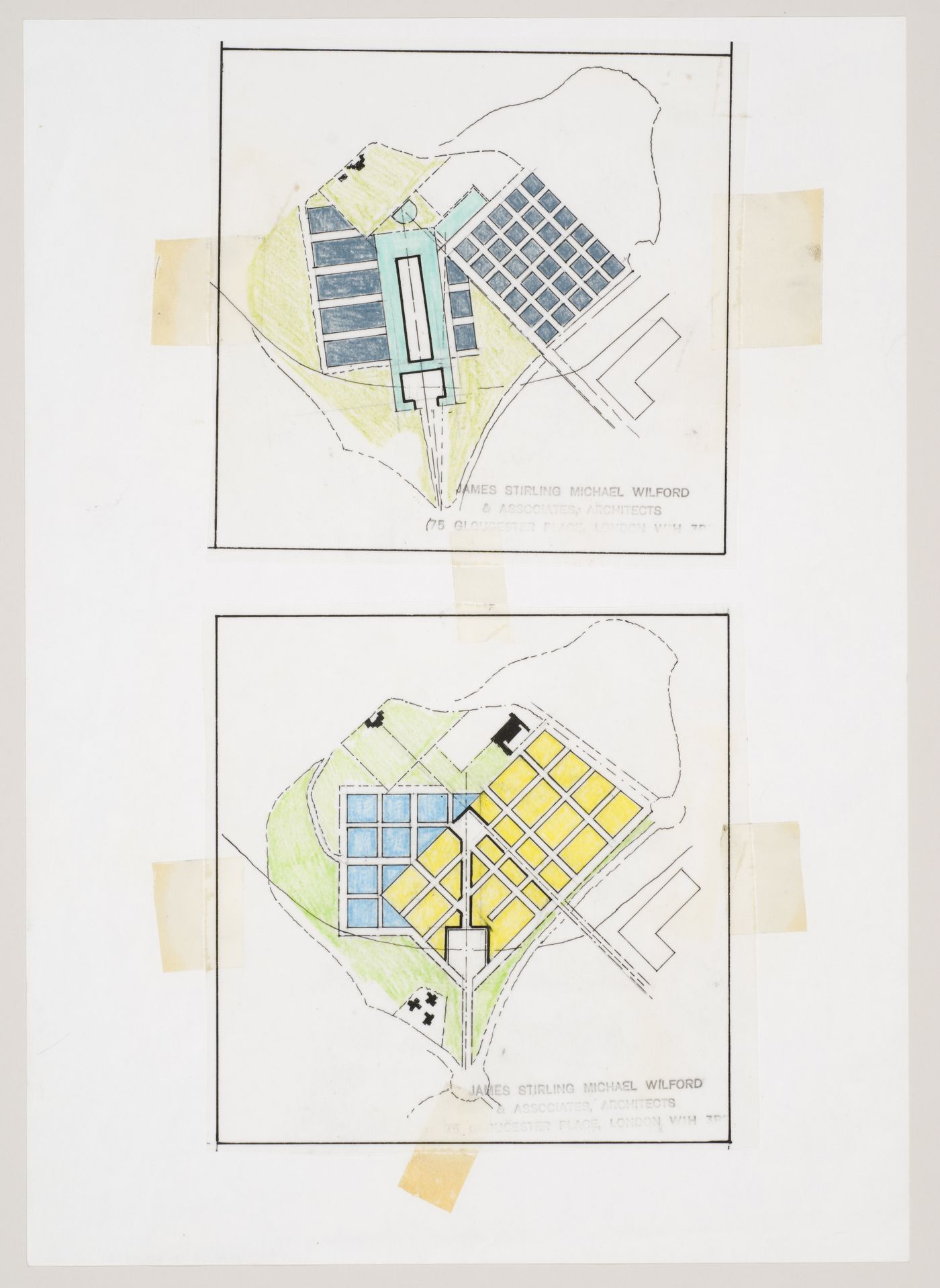 New Town Centre, Caselecchio di Reno, Italy: plans