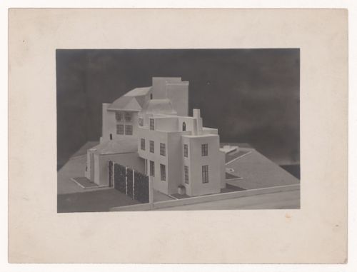 View of a model for the Jacques Doucet Villa in Marly-le-Roi, France