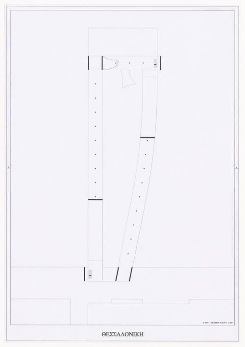 Drawing for Cais de embarque para european architects, Salonica