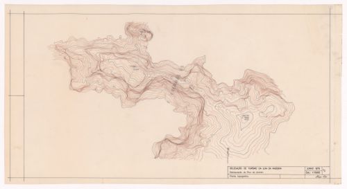 Topographic map for Restaurante Pico do Areeiro, Madeira, Portugal