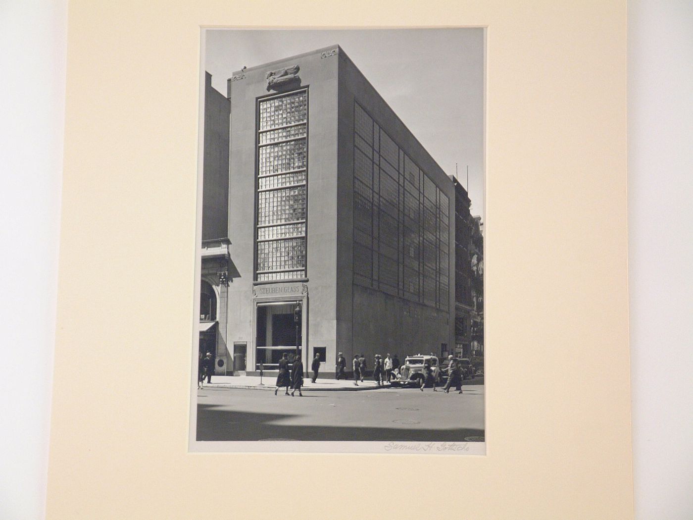 Exterior view of Steuben Glass Building, New York City, New York