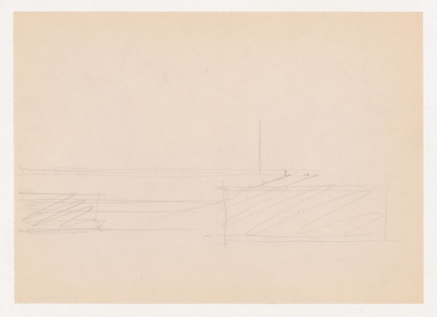Perspective sketch for Museum for a Small City
