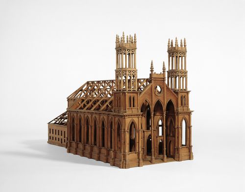 Wooden model for the church of Sainte-Anne-de-la-Pérade, Québec