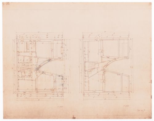 Floor plans for Casa Miggiano, Otranto, Italy