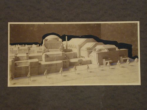 Photograph of a model for the Gemeente Museum [Public Museum], Stadhouderslaan 41, The Hague, Netherlands