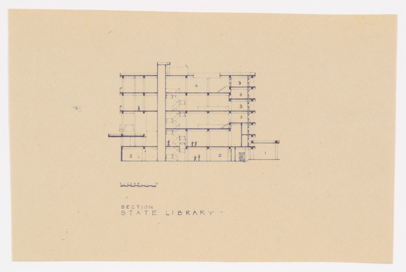 Section for the State Library in sector 17 in Chandigarh, India