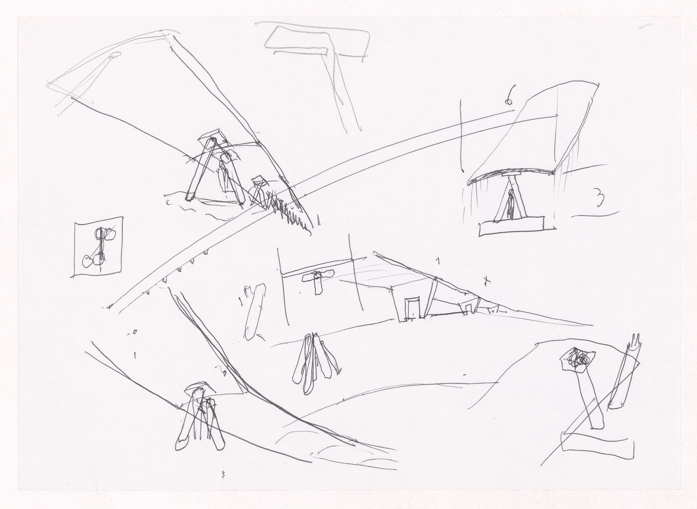 Sketch perspectives for Estudo Urbanístico da Lagoinha, Belo Horizonte, Brazil