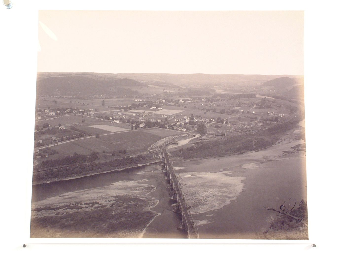 Panoramic view from across the river, Towanda, Pennsylvania
