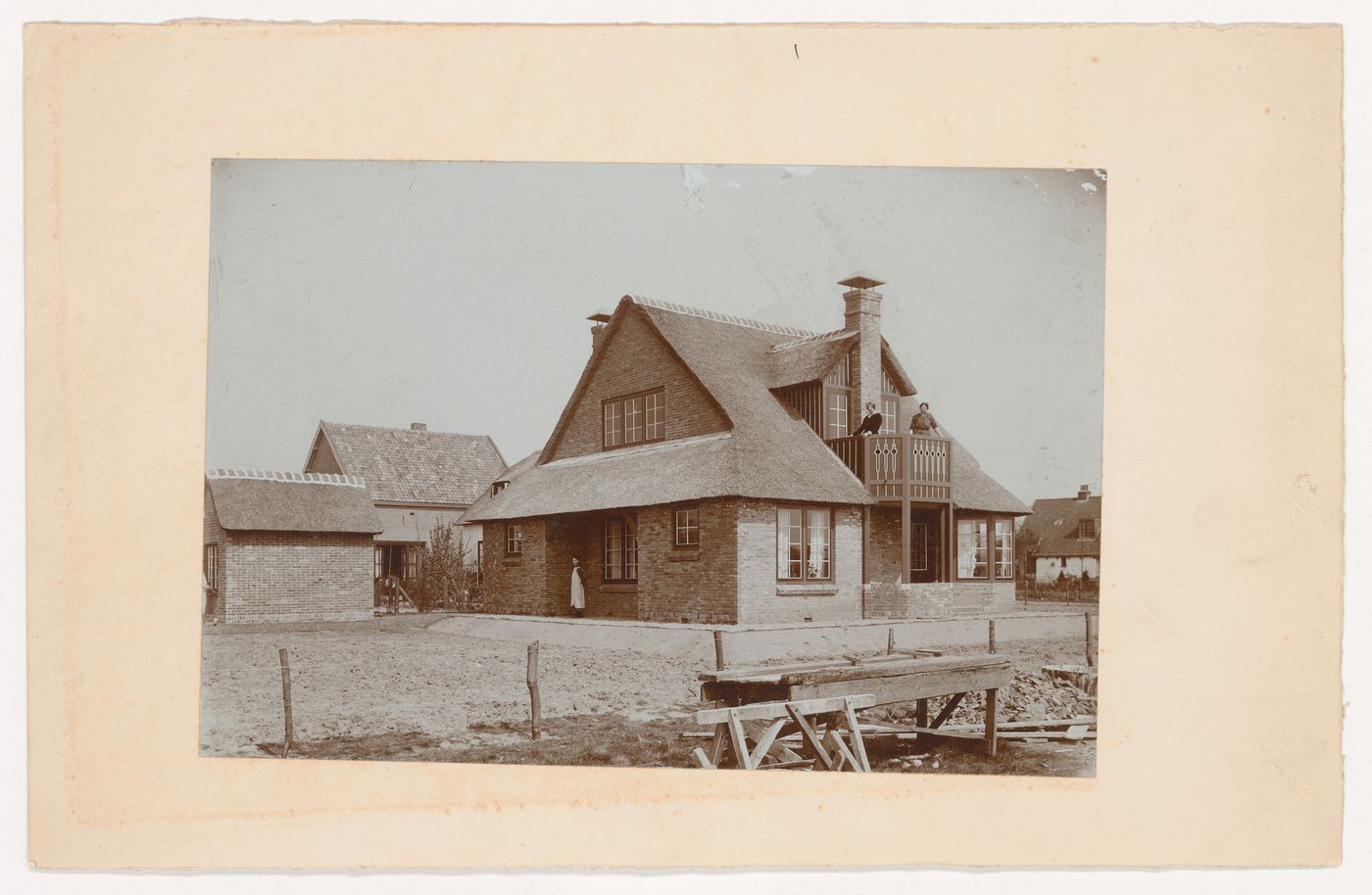 View of the house for Mr. and Mrs. van Essen-Vincker from the street, Blaricum, Netherlands