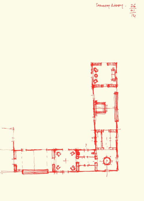 House in Chennai : sketch plan
