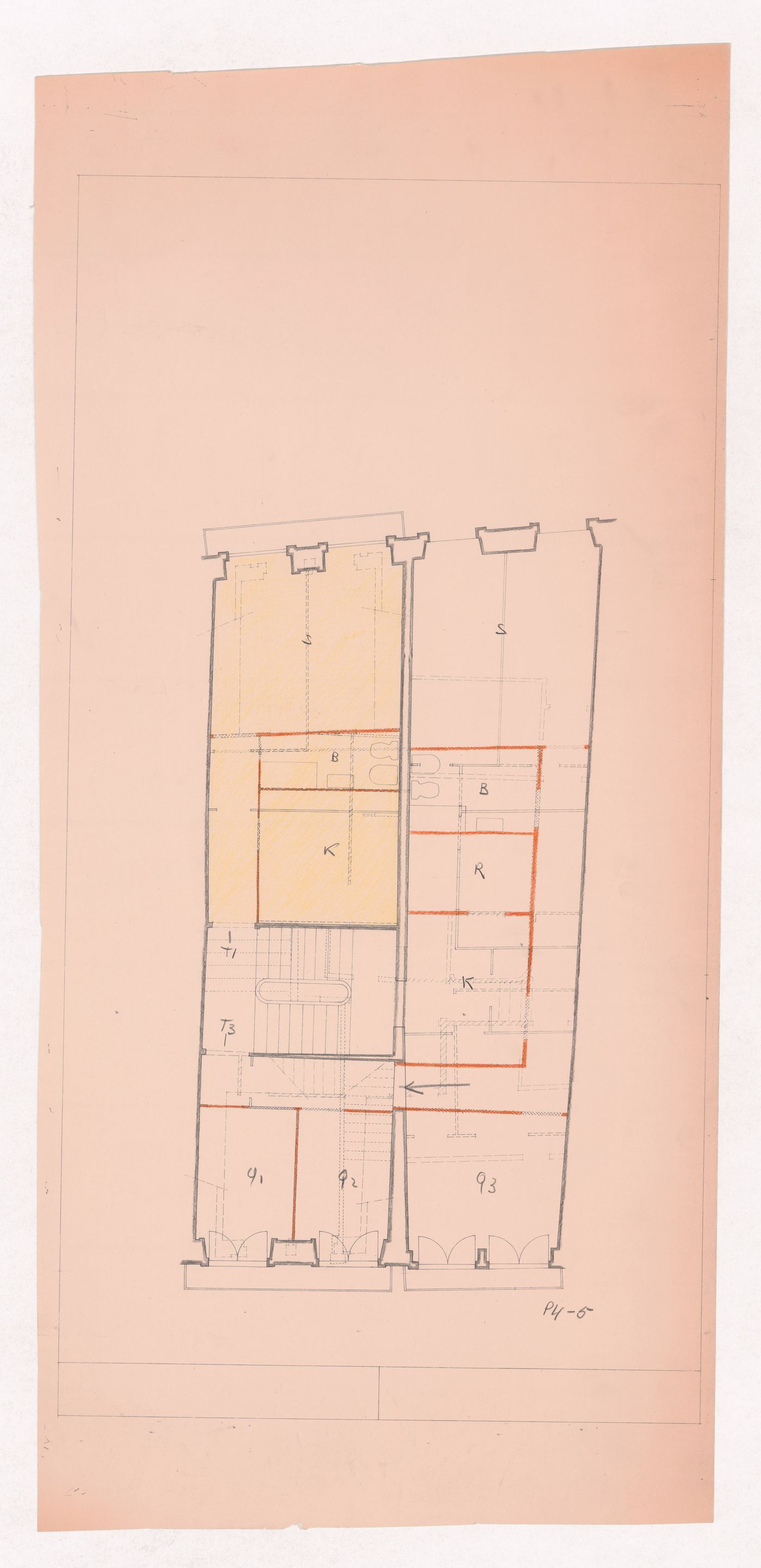 Sketch floor plan for Parcelas 191 e 192, Porto, Portugal