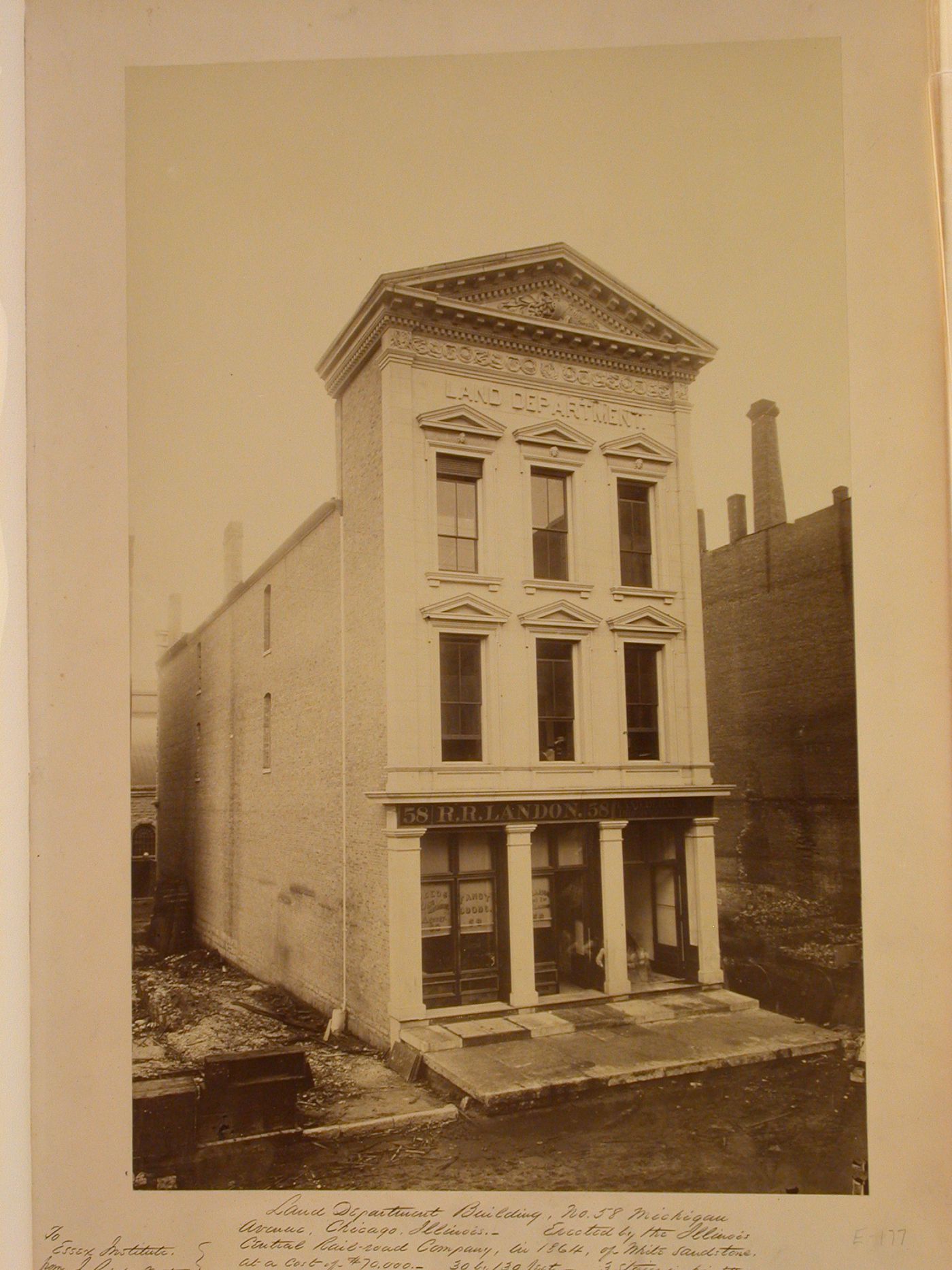 Land Department Building No. 58 Michigan Avenue, Chicago, Illinois