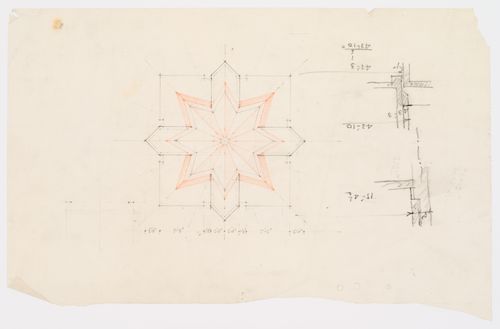 Étude d'un élément décoratif, Grand séminaire de Québec, Québec, Canada (1940-1972)