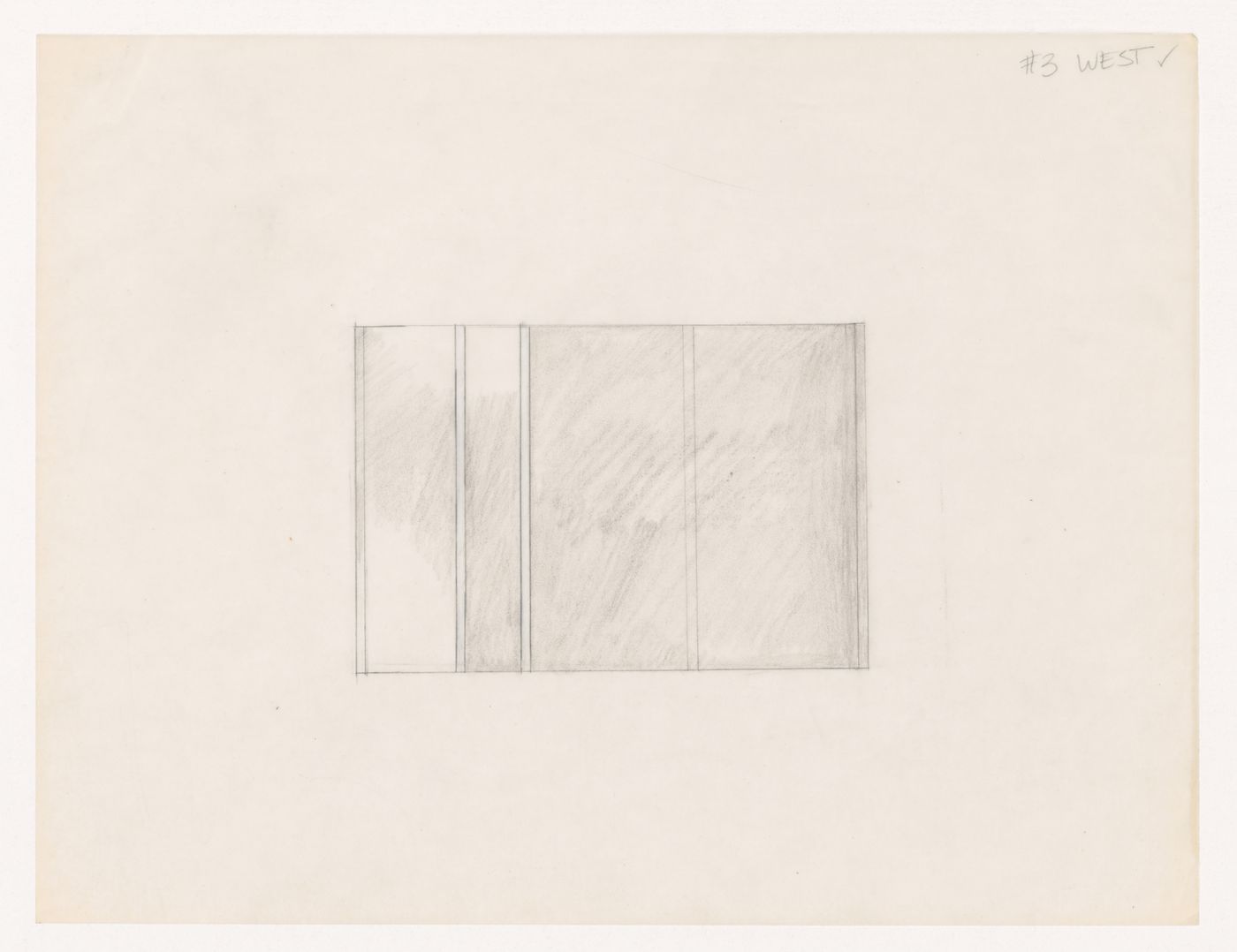 Sketch elevation for House VI, Cornwall, Connecticut