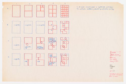 Oxford Corner House feasibility study: conceptual arrangements of mobile and removeable floors and access